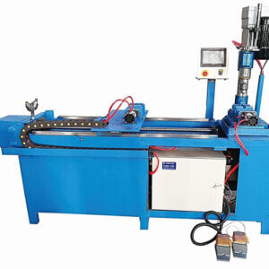 Servo feeding pneumatic drill