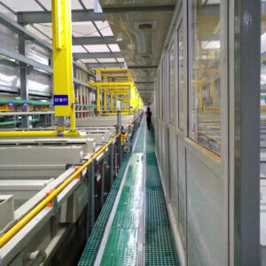 Plastic electroplating equipment production line