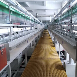 Continuous electroplating equipment