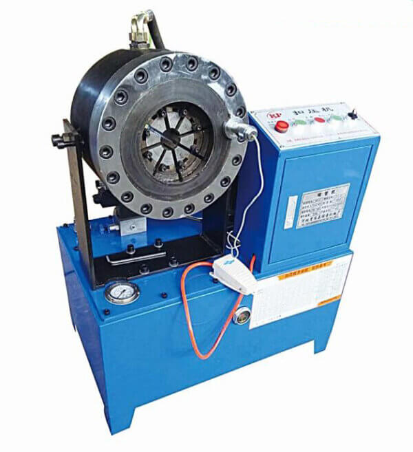 Steel pipe crimping machine